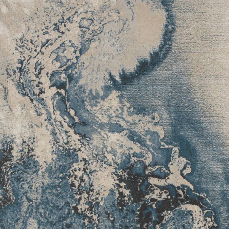 Cilep Power Loomed Abstract Modern Non Skid Stain Resistant Area Rug By HomeRoots