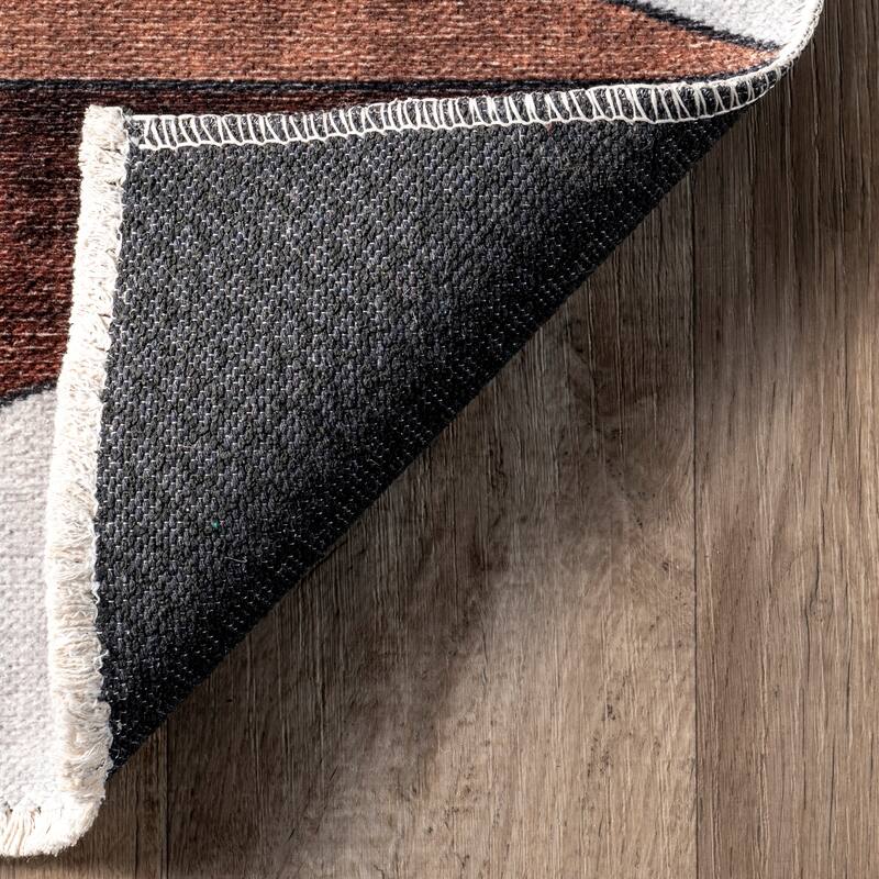 Nuloom Isolde SpinClean Diamond Machine Washable Area Rug