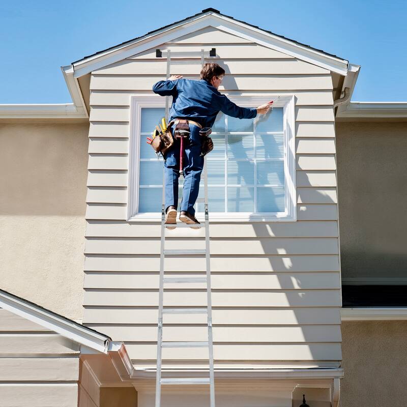 Gymax 7-in-1 Multifunctional Ladder w/Safe Locking Hinge & Anti-Skid