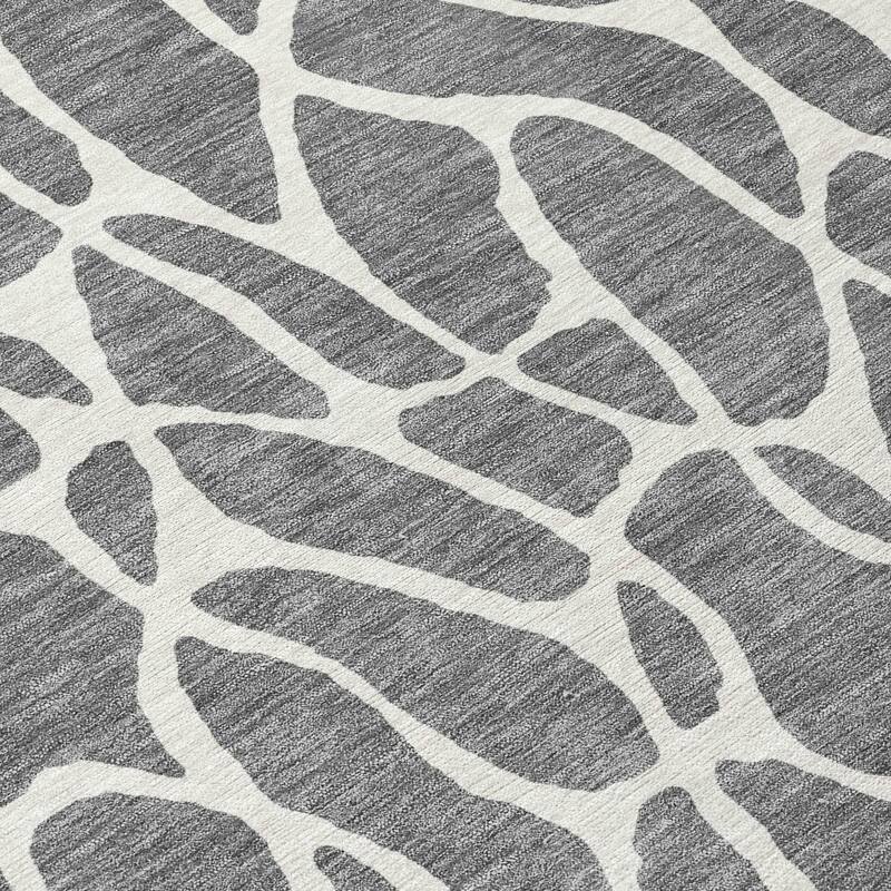 Machine Washable Indoor/ Outdoor Modern Chantille Rug