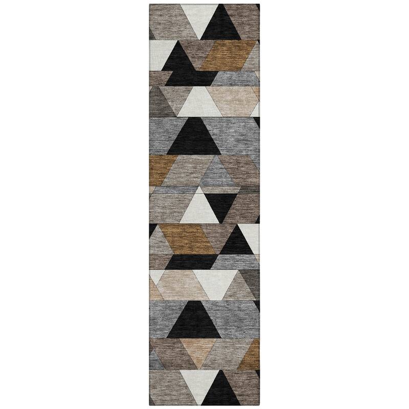 Machine Washable Indoor/ Outdoor Modern DeVaughn Chantille Rug