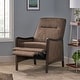 preview thumbnail 52 of 63, Veatch Contemporary Upholstered Pushback Recliner by Christopher Knight Home