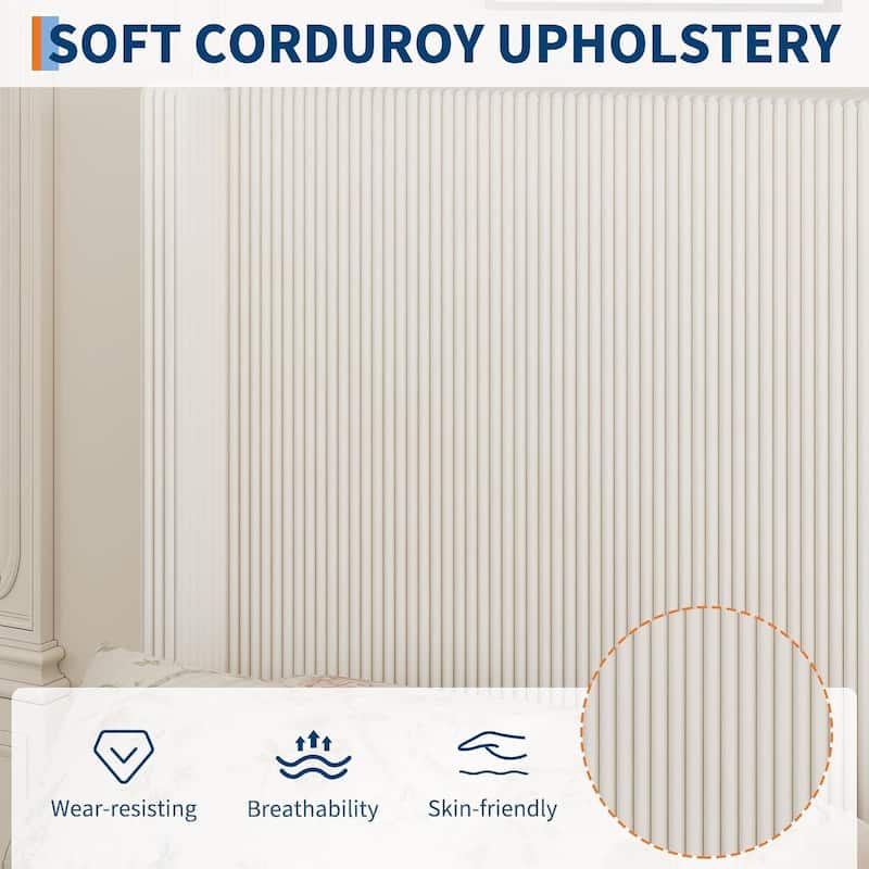 Bed Frame, with 4 Storage Drawer and Headboard