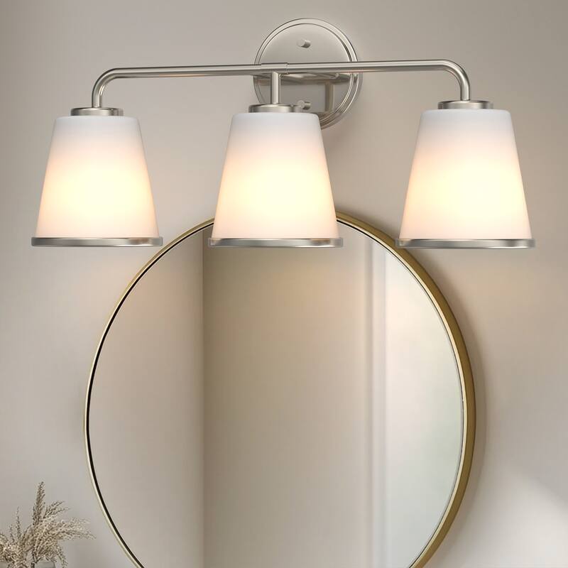 YANSUN Modern 3-Light Wall Light Fixture for Vanities, Bathrooms