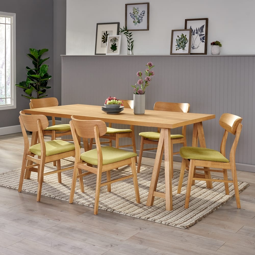 Lucious Mid-Century Modern 7 Piece Dining Set by Christopher Knight Home