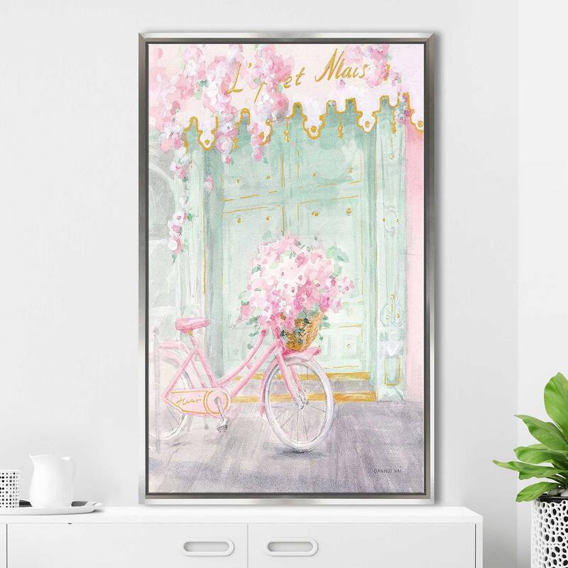 "Pastel Paris I" Print on Floating Canvas