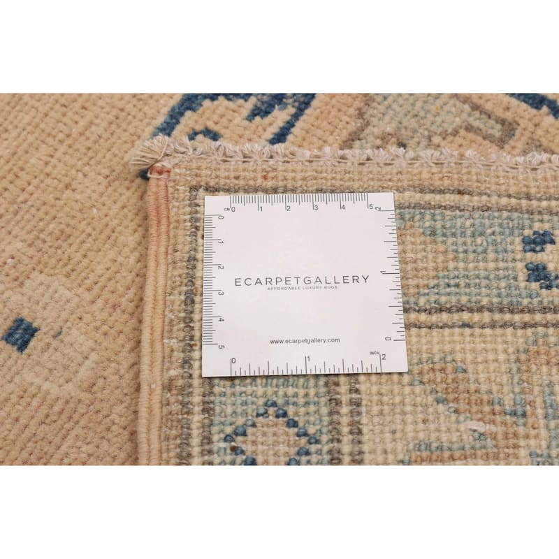 ECARPETGALLERY Hand-knotted Finest Ghazni Tan Wool Rug - 4'9 x 6'3