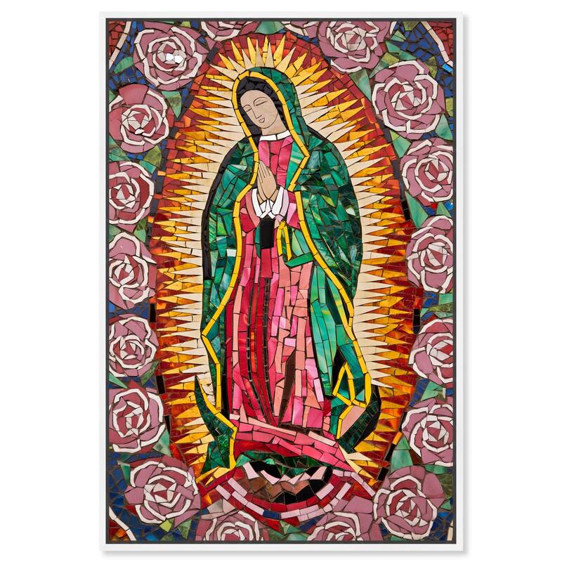 Mother of Mosaic Canvas by Art Remedy - White - 20" x 30"