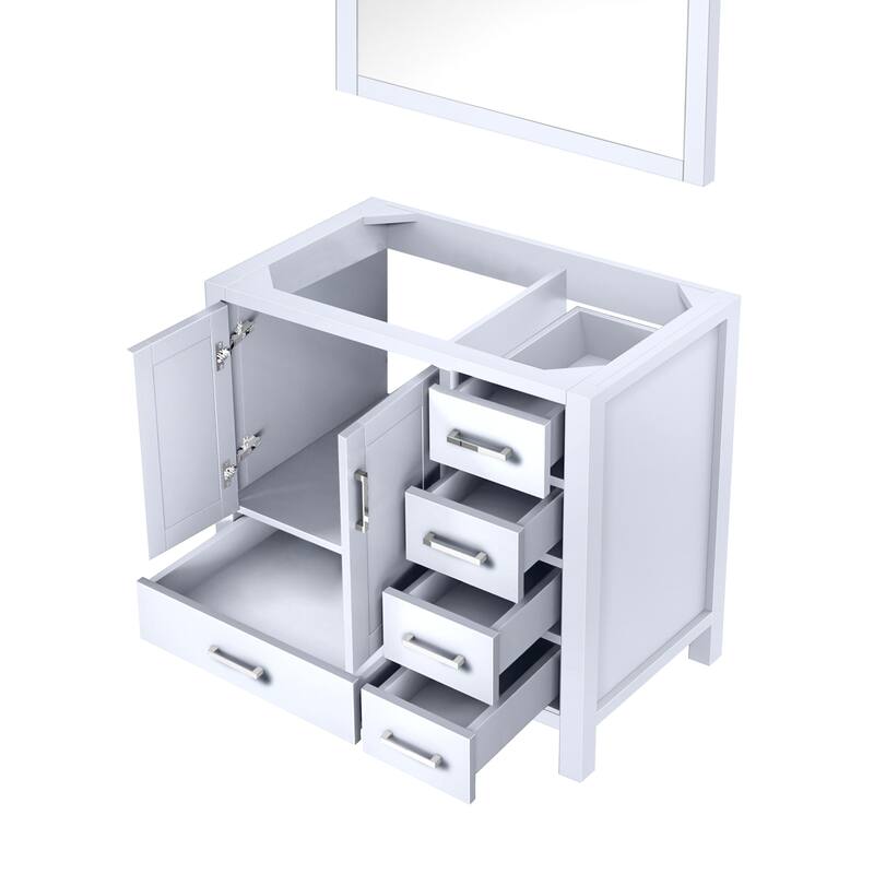 Jacques 36 in. W x 22 in. D Left Offset Dark Grey Bath Vanity