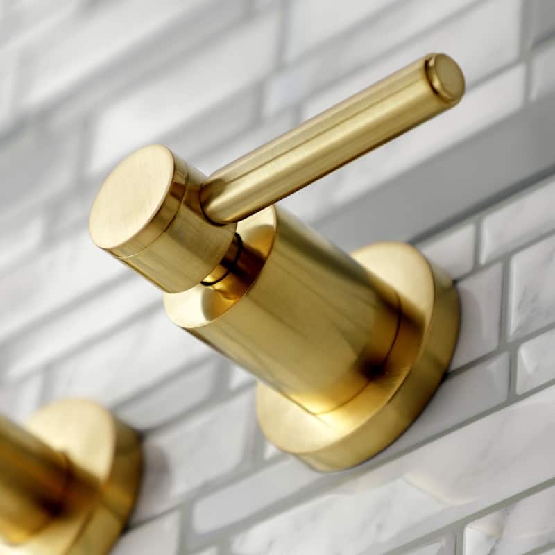 Concord 3-Hole Wall Mount Roman Tub Faucet in Polished Nickel