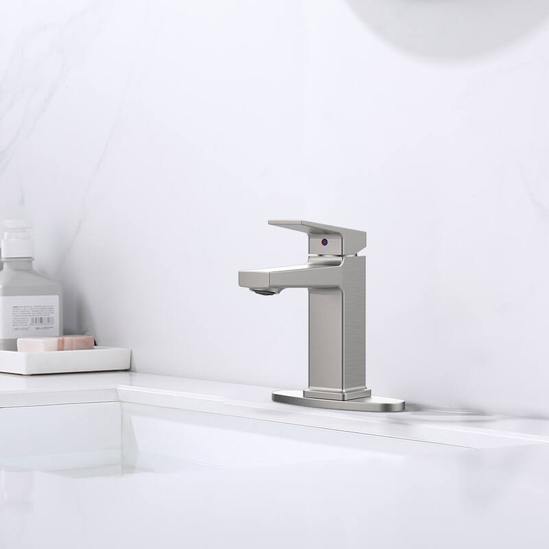 Bathroom Sink Faucet with Single Handle - 6.25" x 6.85"