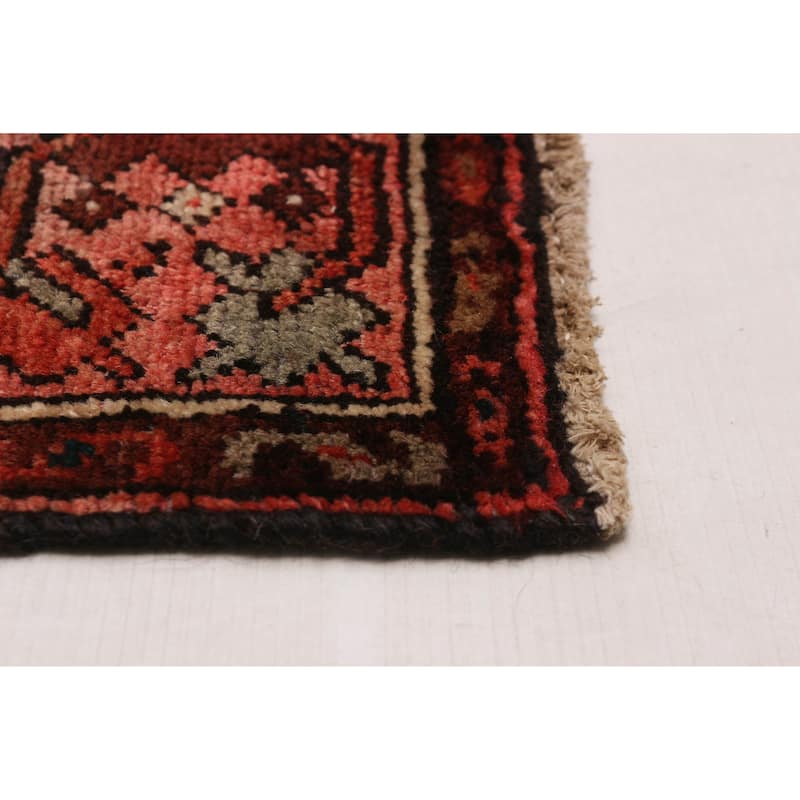 ECARPETGALLERY Hand-knotted Anadol Red Wool Rug - 3'7 x 10'2