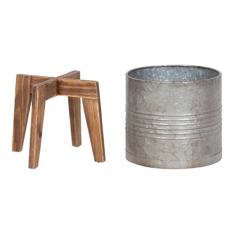 Kate and Laurel Gavri Tabletop Planter Set - 2 Piece
