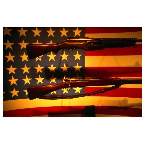 Shop &quot;Guns and the American flag at the D Day Museum, New Orleans, Louisiana&quot; Poster Print ...