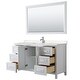 preview thumbnail 6 of 71, Daria 60 Inch Single Vanity, Cultured Marble Top, 58 Inch Mirror