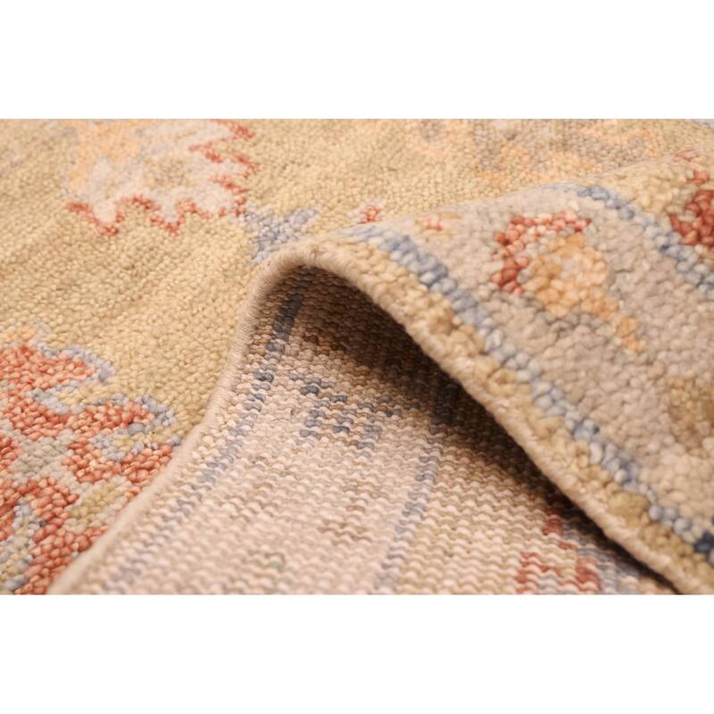 ECARPETGALLERY Hand-knotted Jules Serapi Khaki Wool Rug - 2'7 x 8'0