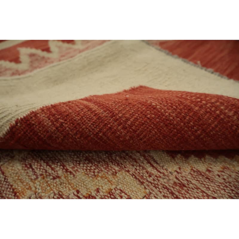 Hand Woven Oriental 100% Wool Carpet Southwestern Modern Multi-Colored Kilim Area Rug - 10' 0'' X 10' 1''