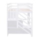 preview thumbnail 11 of 28, Twin Size Loft Bed with Storage Staircase and Window, Wood Bedframe