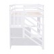 preview thumbnail 5 of 18, Twin Size Loft Bed with Storage Staircase and Window,Sturdy Wood Frame,White