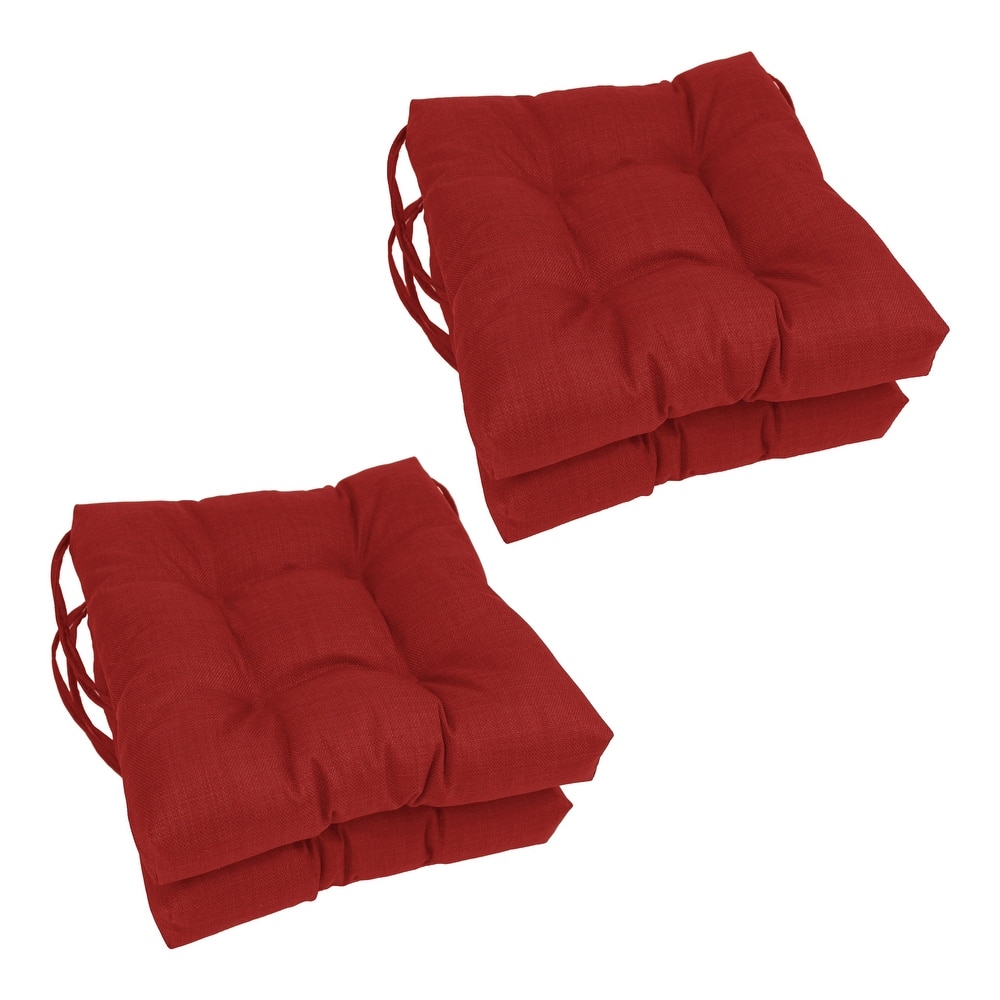 16-inch Square Indoor/Outdoor Chair Cushions (Set of 4) - 16 x 16