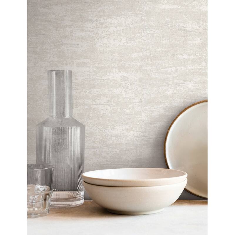 York Wallcoverings Weathered Stucco Pearl Wallpaper