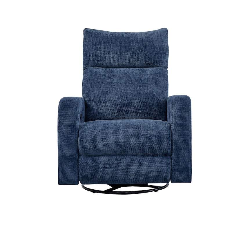 Olmas 33.5"W Power Swivel Glider Recliner with USB Charger