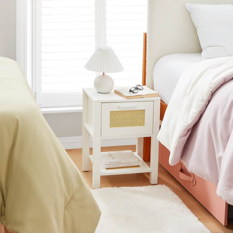 Yak About It® Dorm Room Side Table - White by DormCo