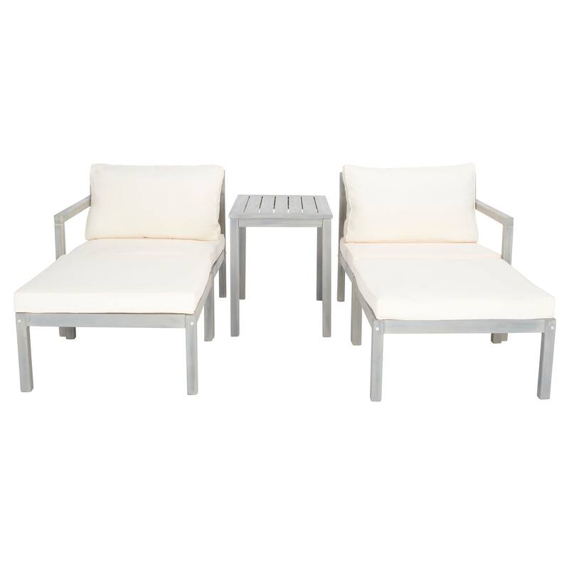 SAFAVIEH Outdoor Maiya 5-Piece Outdoor Set - 29W x 27D x 27H