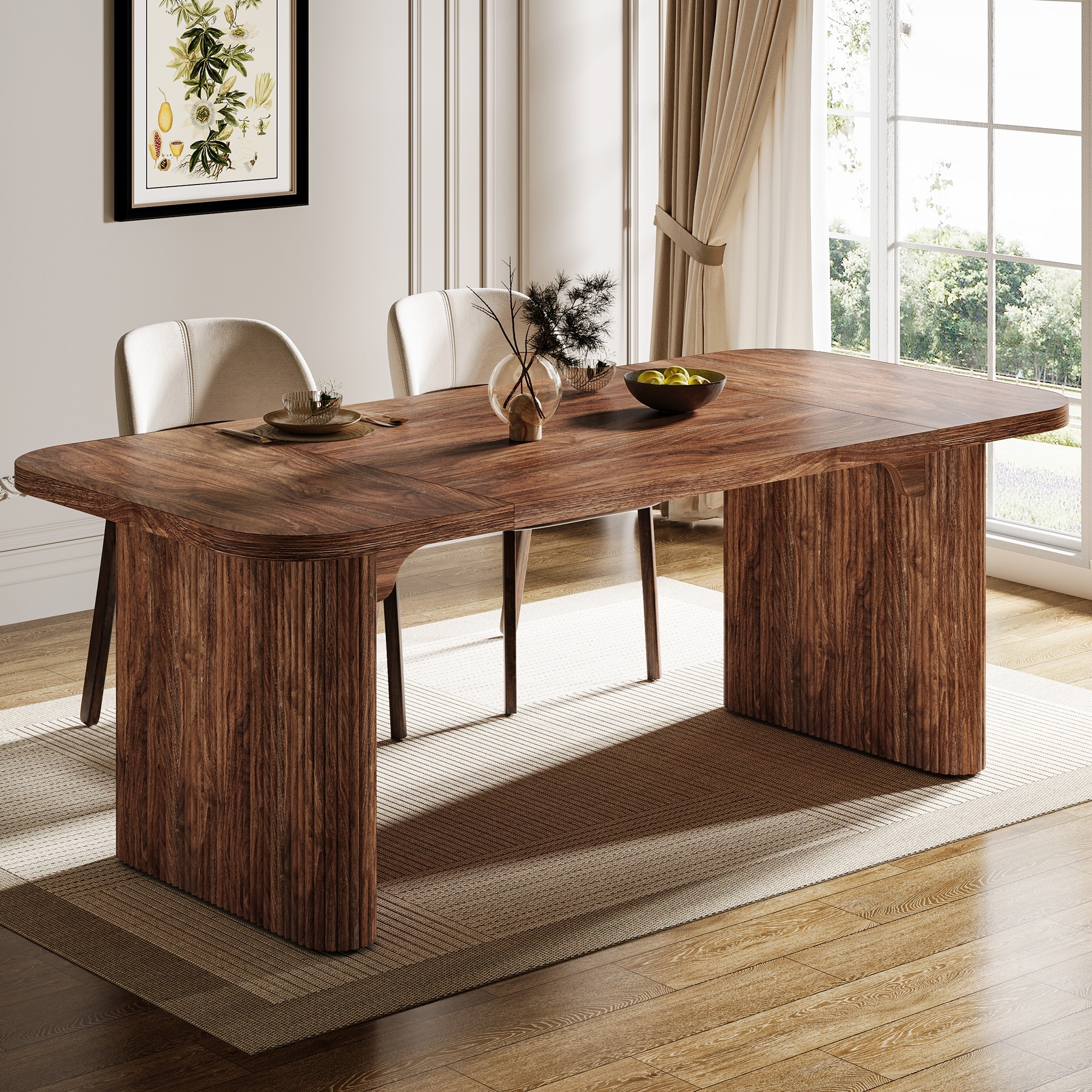 Wood Dining Table, Modern Kitchen Table, Dining Room Accent Table