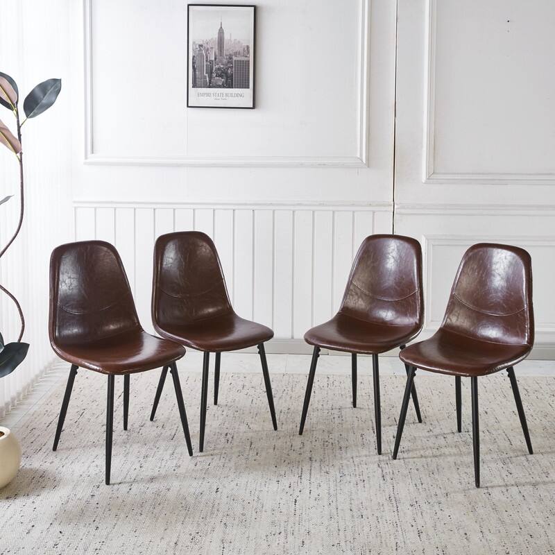 Modern Dining Chair with Durable Design, Easy-Clean Surface and Simple Assembly for Kitchen or Office