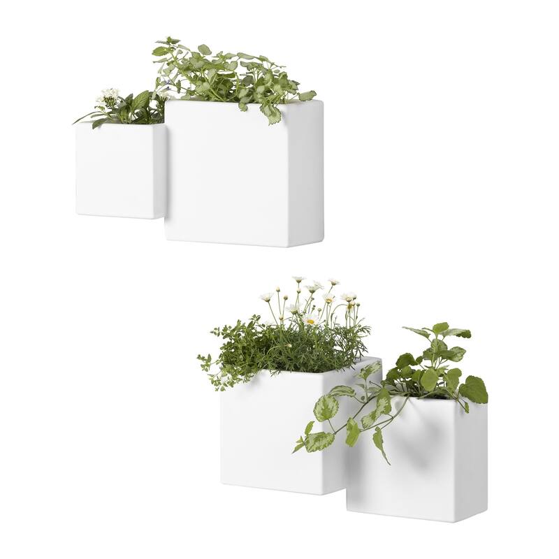 South Shore Dalya Outdoor Wall Planter - Set of 2