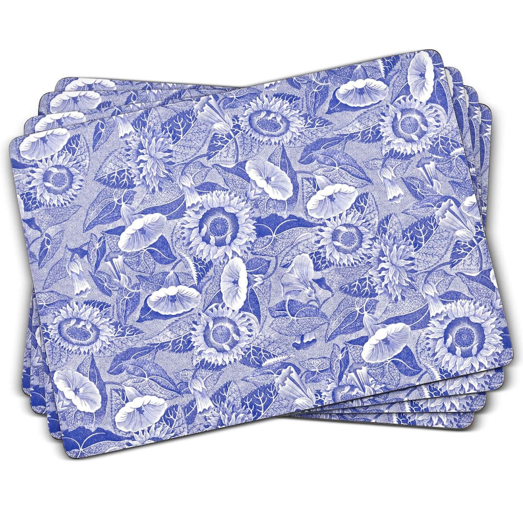 Pimpernel Set of 4 Blue Room Sunflower Placemats - 11.7 in x 15.7 in