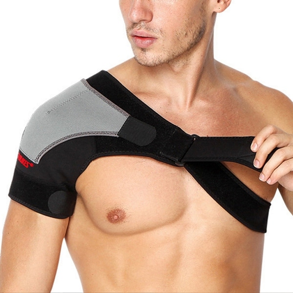 ADLIKES Magnetic Right Shoulder Brace Support Adjustable Wrap Belt Band for Gym Sport. Opens flyout.