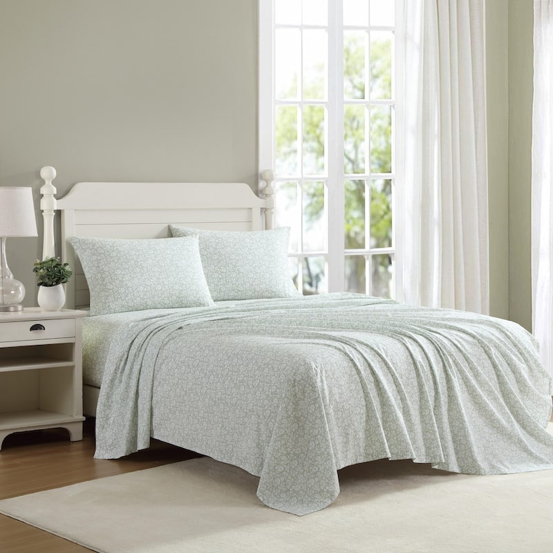 Laura Ashley Printed Cotton Percale Sheet Set