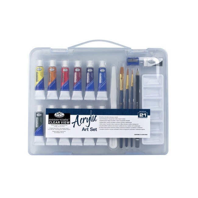 Shop Royal Brush Rsetart3103 Essentials Small Clear View Acrylic