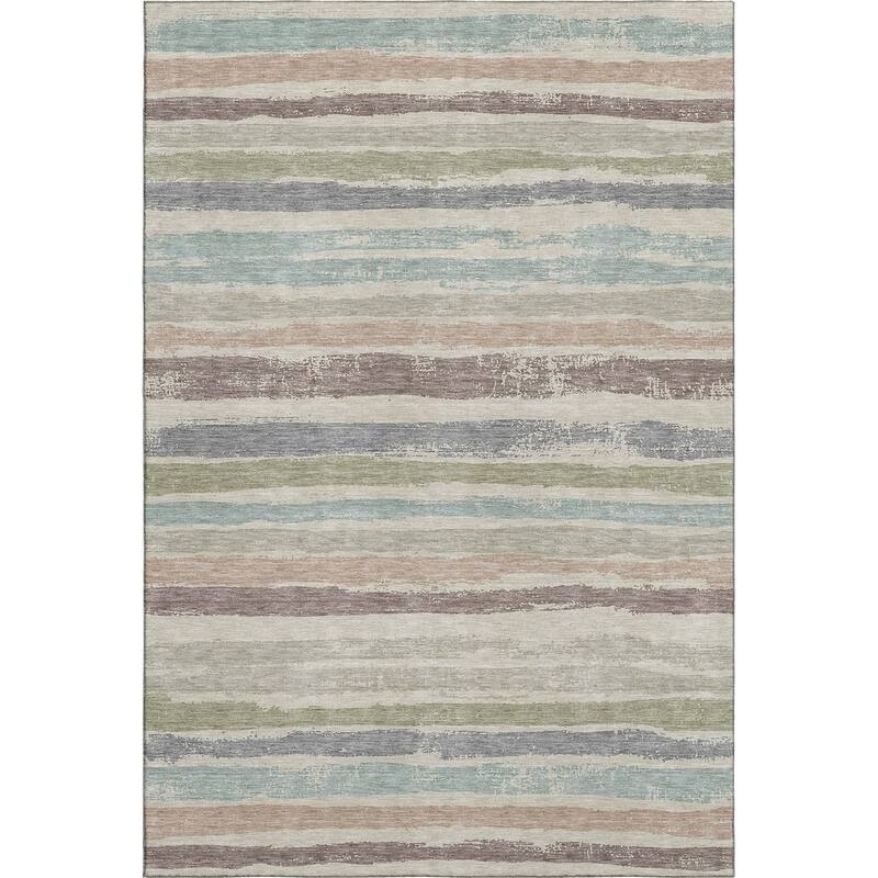 Premium Washable Super Soft Stripe Mayfield Rug