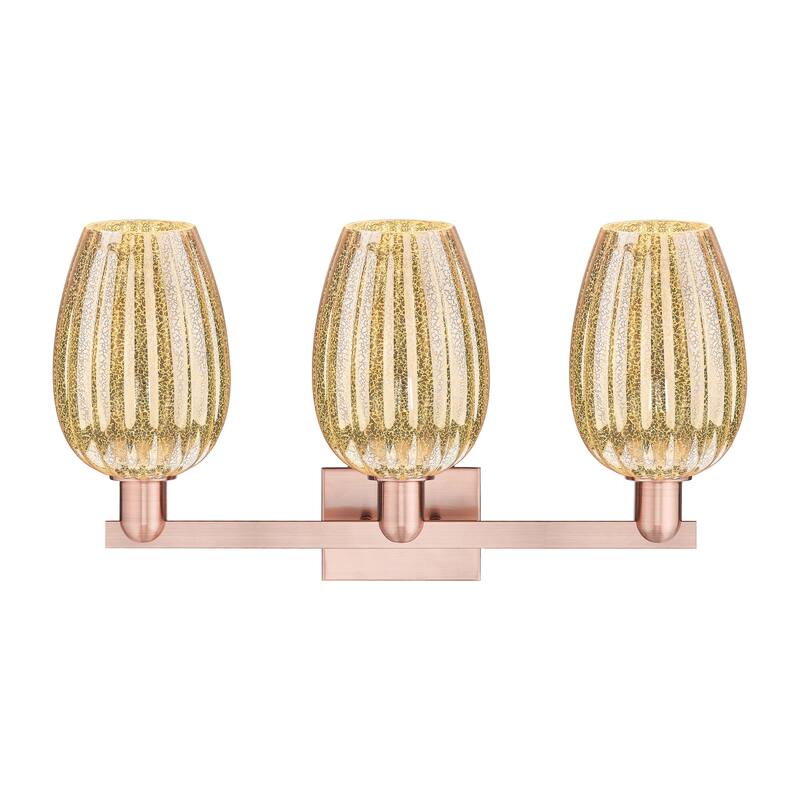 Innovations Lighting Downtown Urban - Preston - 3 Light 26" Flute Shade Bath Vanity Light