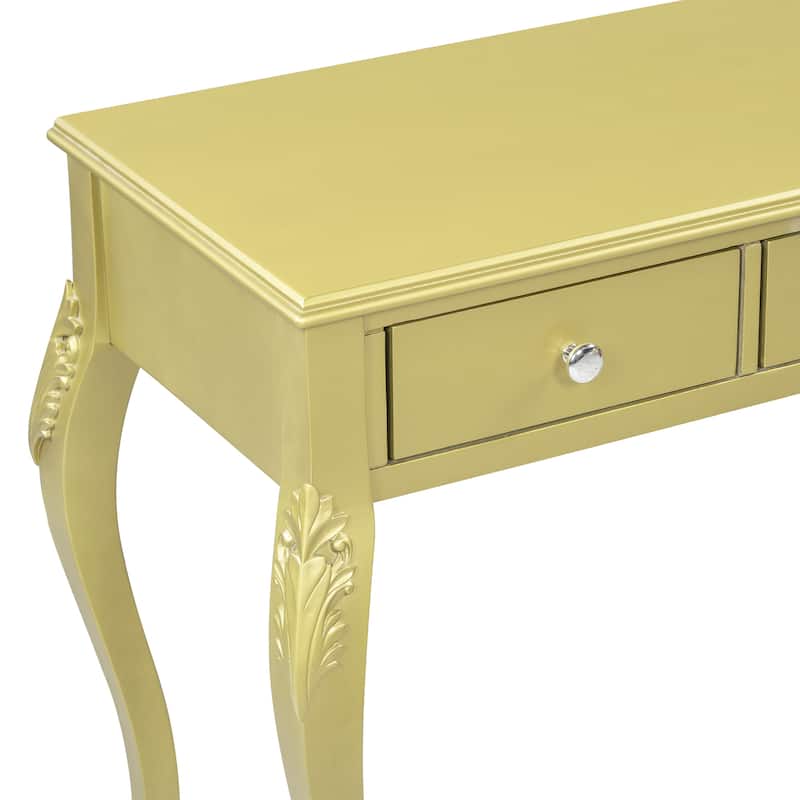 Bedroom Makeup Vanity with 3-Drawer,Dressing Table with Mirror