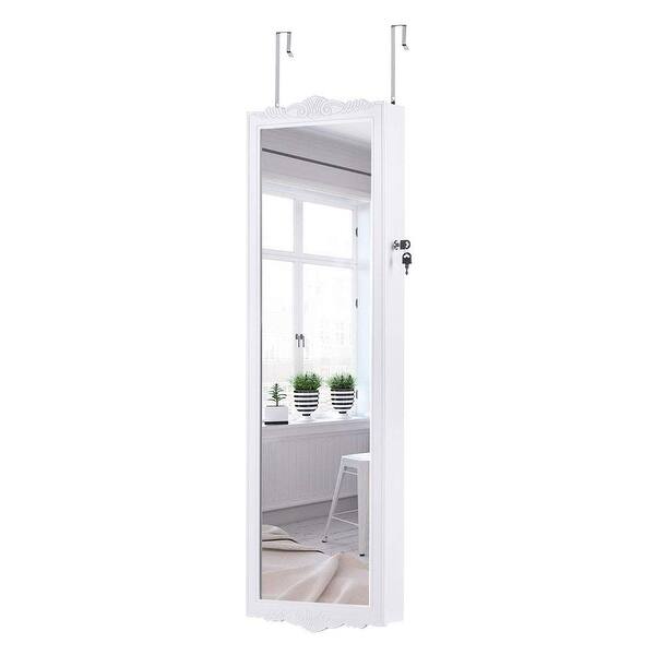 Shop Langria Wall Mounted Jewelry Cabinet Mirrored Organizer