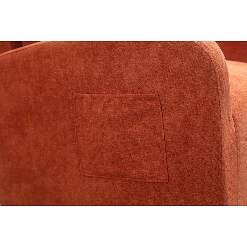 Rocking Chair, High Backrest Upholstered Swivel Gliders Rocking Armchair, Rocking Chair Nursery with Thick Padded Cushion