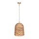 preview thumbnail 3 of 4, Uttermost 21615 Rotorua 14" Wide Pendant with Seagrass Shade