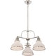 preview thumbnail 2 of 4, Quoizel Grant 3-Light 16" Transitional Chandelier in Brushed Nickel