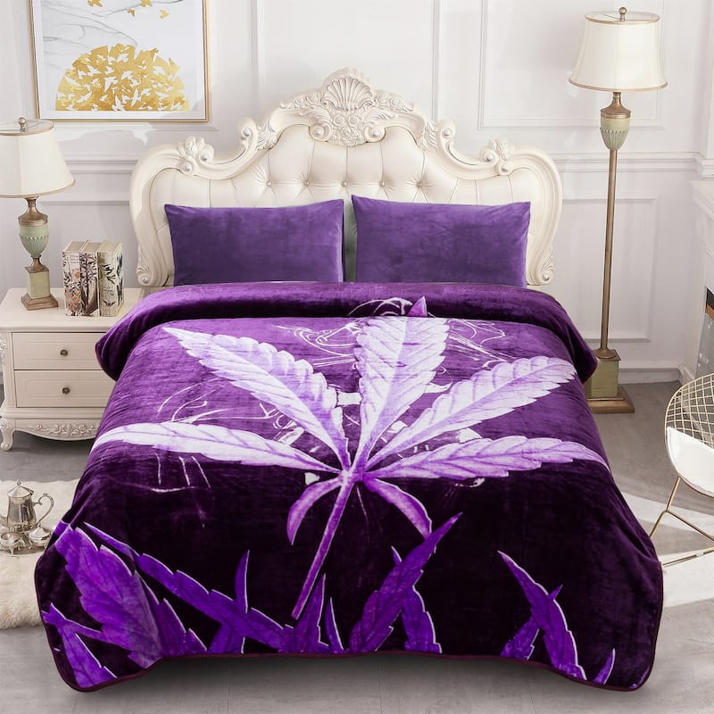Printed Rachel Plush Blanket 75"x91"