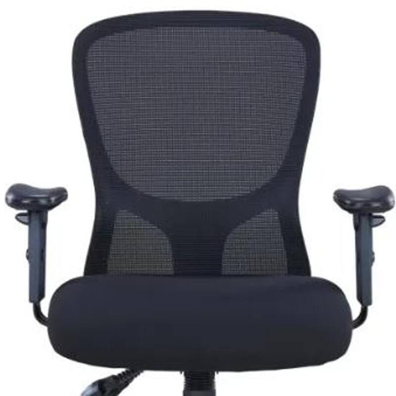 Black Adjustable Height Swivel Rolling Executive Office Chair