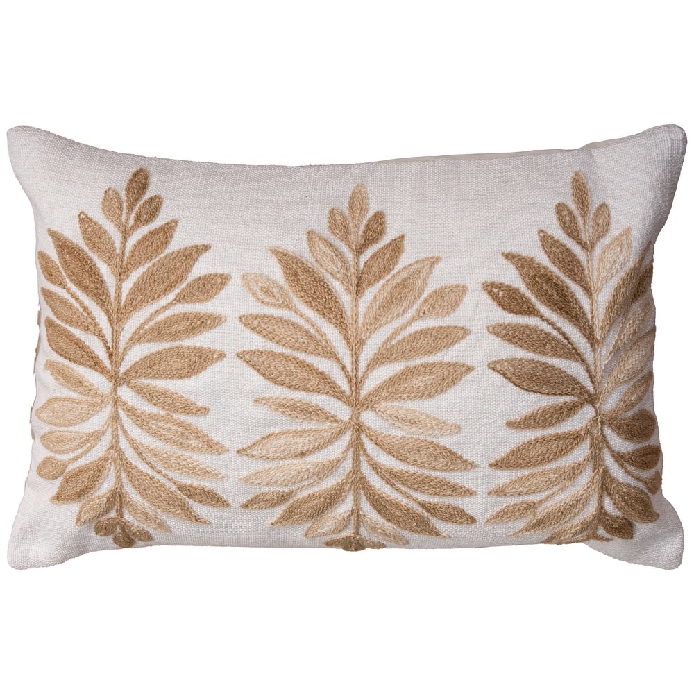 Rizzy Collection Botanical Modern Lumbar Throw Pillow