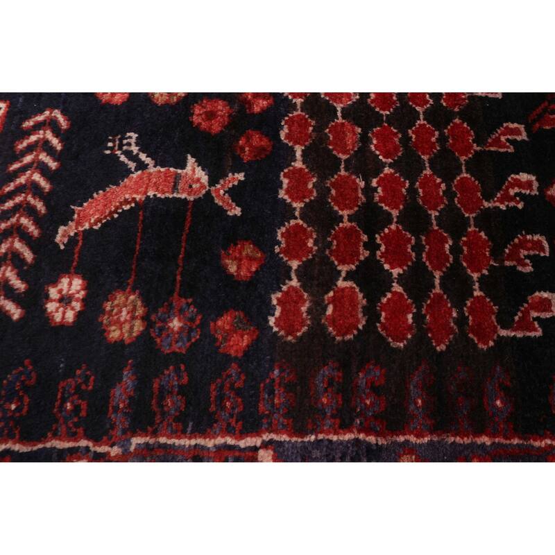 ECARPETGALLERY Hand-knotted Andelz Dark Navy Wool Rug - 5'3 x 12'8