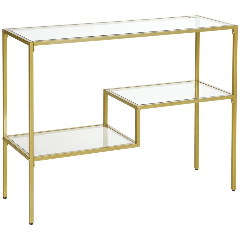 Console Table, Tempered Glass Behind Sofa Table