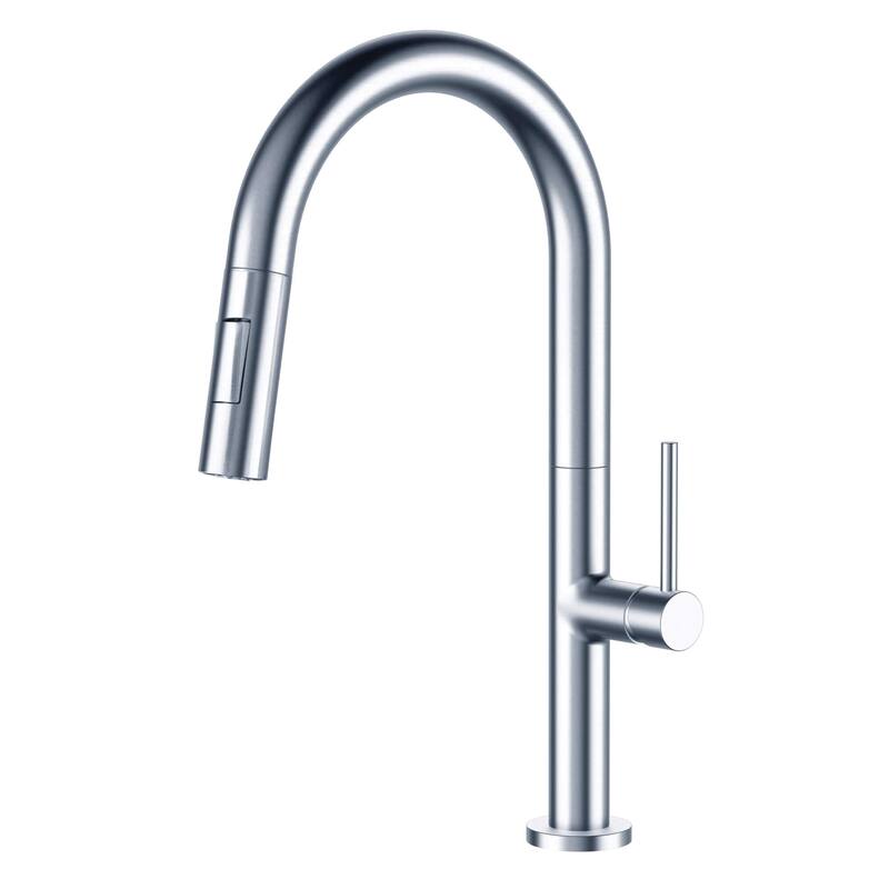 Fine Fixtures Pull Down Single Handle Kitchen Faucet - Polished Chrome