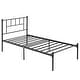 preview thumbnail 4 of 35, VECELO Twin Size Kids Bed Frame Easy-to-assemble Metal Twin Platform Bed Frame with Under-bed Storage
