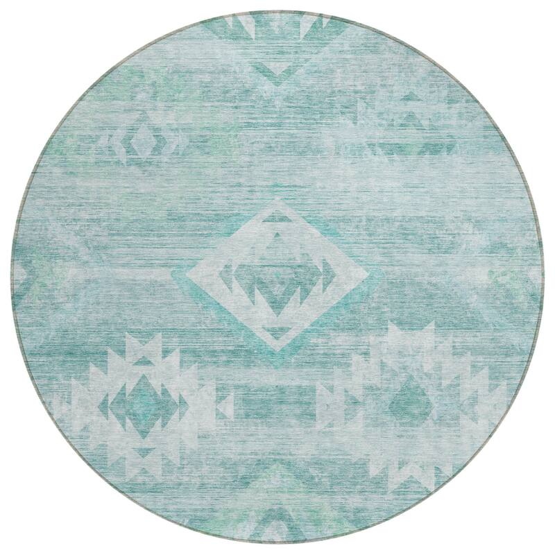 HomeRoots Southwestern Transitional Rectangle Outdoor Rug